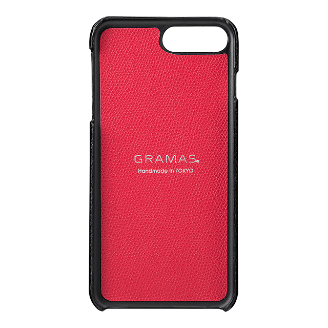 【iPhone8 Plus/7 Plus ケース】Embossed Grain Leather Case (Black)サブ画像