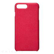 【iPhone8 Plus/7 Plus ケース】Embossed Grain Leather Case (Red)