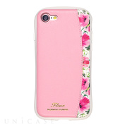 【iPhoneSE(第3/2世代)/8/7 ケース】プロテクターポケットケース ”Fleur” (Pink)