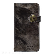 【iPhoneSE(第3/2世代)/8/7 ケース】Premium Leather case ”ROCX” (Silver)