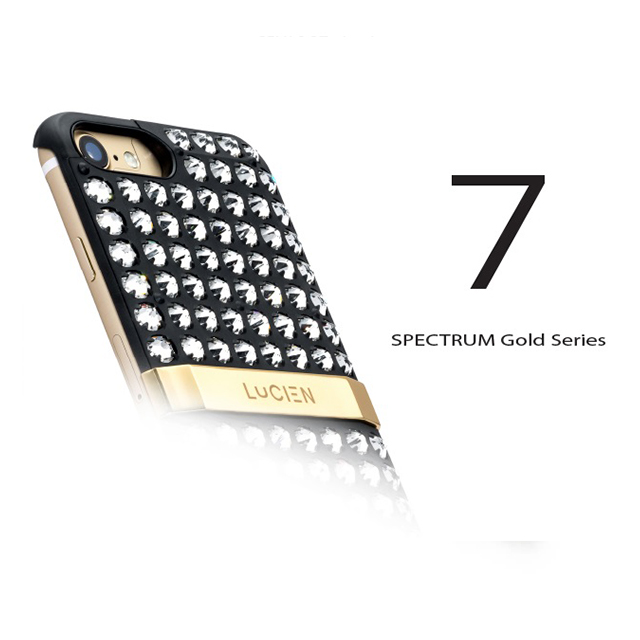 【iPhone8/7 ケース】CRYSTALLINE SPECTRUM Gold Series (White)サブ画像