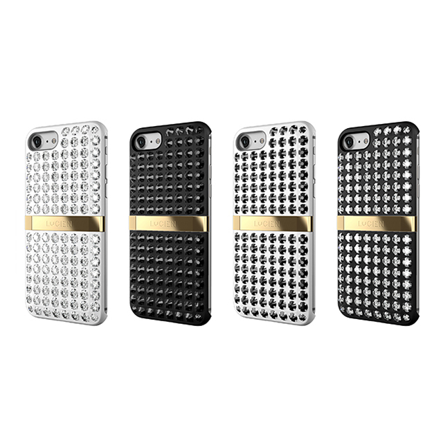 【iPhone8/7 ケース】CRYSTALLINE SPECTRUM Gold Series (White/Black)サブ画像