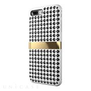 【iPhone8 Plus/7 Plus ケース】CRYSTALLINE SPECTRUM Gold Series (White/Black)