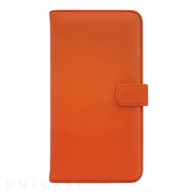 【iPhone8 Plus/7 Plus ケース】COWSKIN Diary (Orange×Navy)