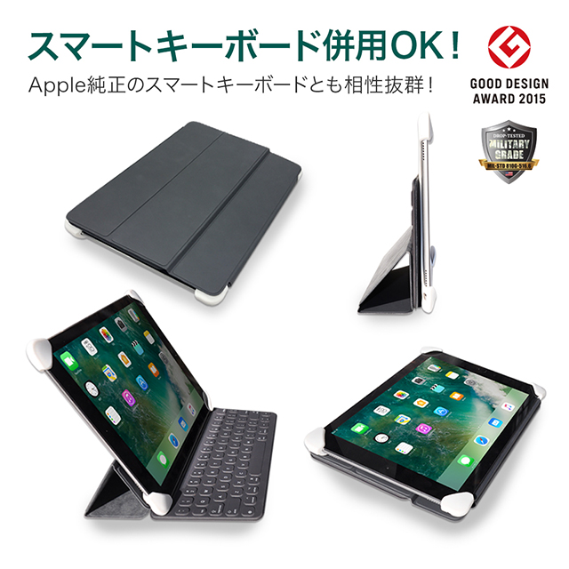 【iPad(9.7inch)(第5世代/第6世代)/Pro(9.7inch)/Air2/iPad Air(第1世代) ケース】Palmo (Black)サブ画像