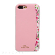【iPhone8 Plus/7 Plus ケース】プロテクターポケットケース ”Fleur” (Pink)
