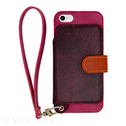 【iPhoneSE(第1世代)/5s/5 ケース】Real Leather Case (Raspberry)