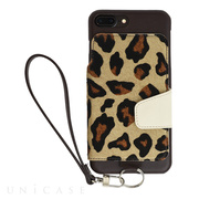 【iPhone8 Plus/7 Plus ケース】Real Leather Case (Leopard)