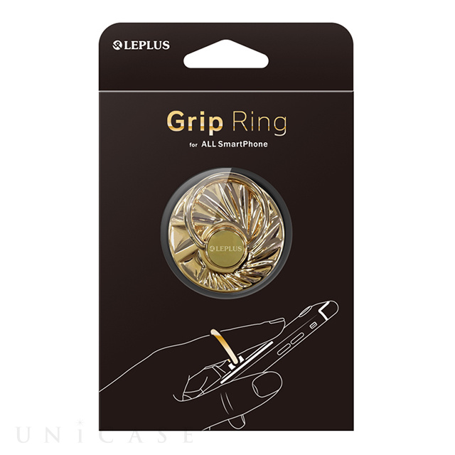 スマートフォンリング 「Grip Ring」 (Hub/ゴールド)