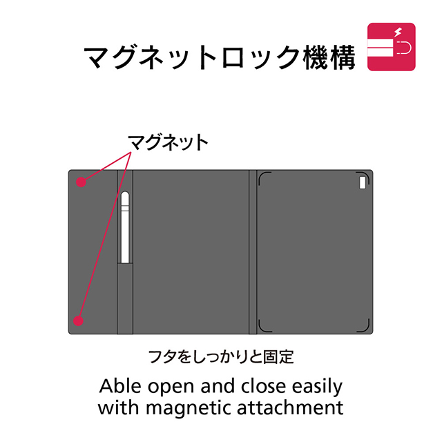 【iPad Air(10.5inch)(第3世代)/Pro(10.5inch) ケース】[FlipNote] フリップノートケース (ブラック)サブ画像
