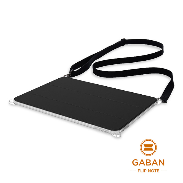 【iPad Air(10.5inch)(第3世代)/Pro(10.5inch) ケース】[GABAN] 衝撃吸収 画板フリップケース (ヘアラインブルー)サブ画像