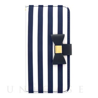 【iPhoneSE(第2世代)/8/7/6s/6 ケース】Ribbon Diary Stripe for iPhoneSE(第2世代)/8/7/6s/6 Navy