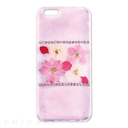 【iPhoneSE(第1世代)/5s/5 ケース】Fleurir (Glittering flowers pink)