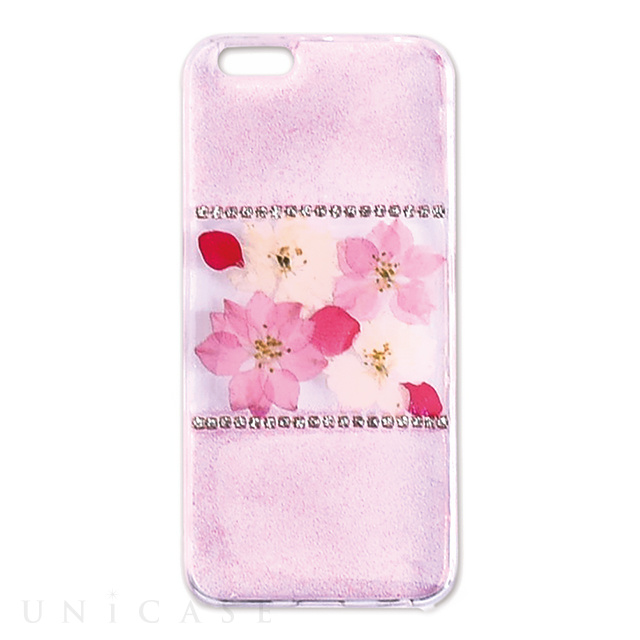 【iPhoneSE(第1世代)/5s/5 ケース】Fleurir (Glittering flowers pink)