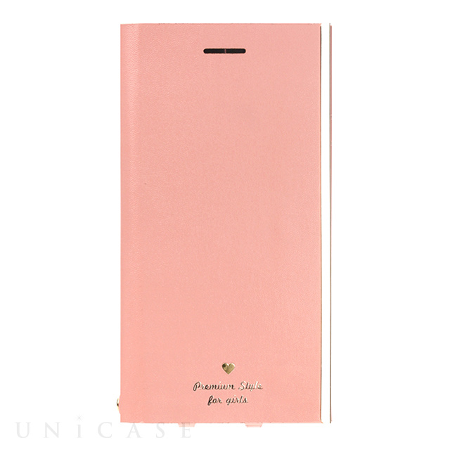 【iPhoneSE(第3/2世代)/8/7/6s/6 ケース】オールPUレザーフリップカバー for girls (ピンク)