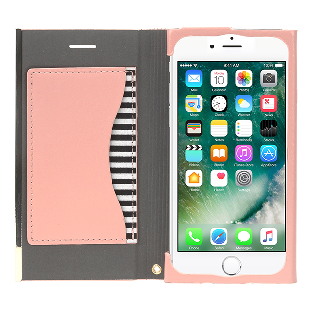 【iPhoneSE(第3/2世代)/8/7/6s/6 ケース】オールPUレザーフリップカバー for girls (ピンク)サブ画像