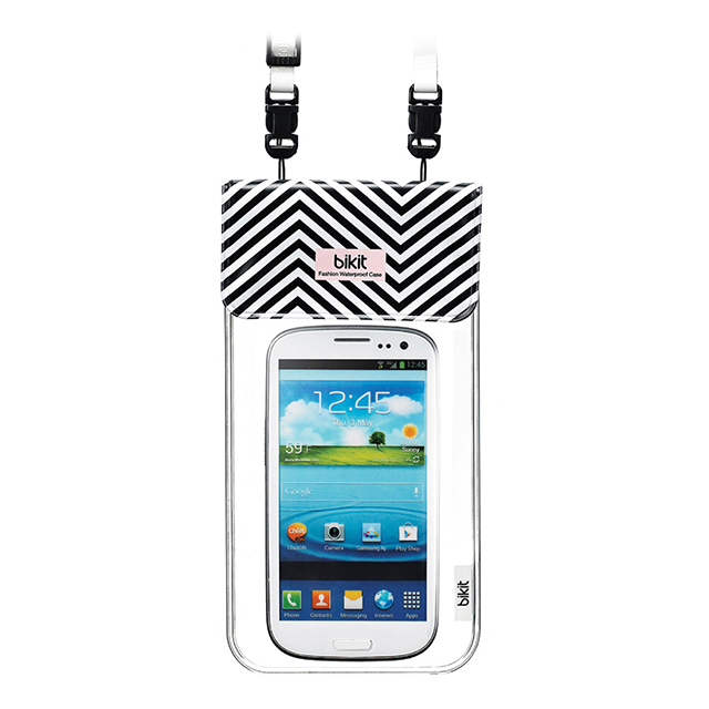 bikit2 スマートフォン用ファッション防水ポーチ (ブラック＆ホワイト)サブ画像