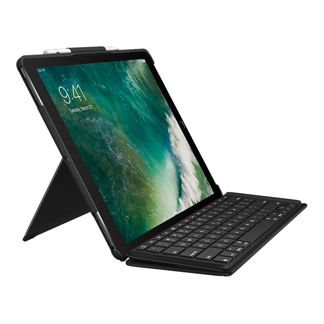 【iPad Pro(12.9inch)(第2世代) ケース】SLIM COMBO iK1272 Smart Connectorテクノロジー搭載取り外し可能バックライトキーボード付きケース (ブラック)サブ画像