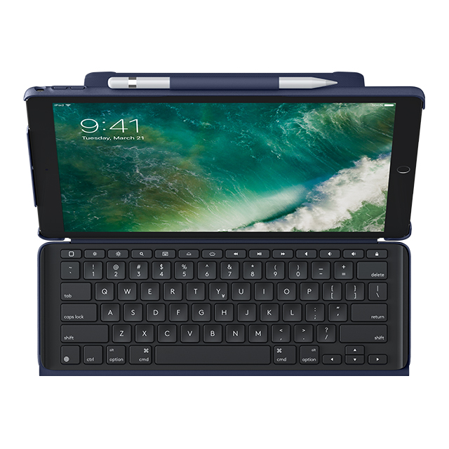 【iPad Pro(12.9inch)(第2世代) ケース】SLIM COMBO iK1272 Smart Connectorテクノロジー搭載取り外し可能バックライトキーボード付きケース (ブルー)サブ画像