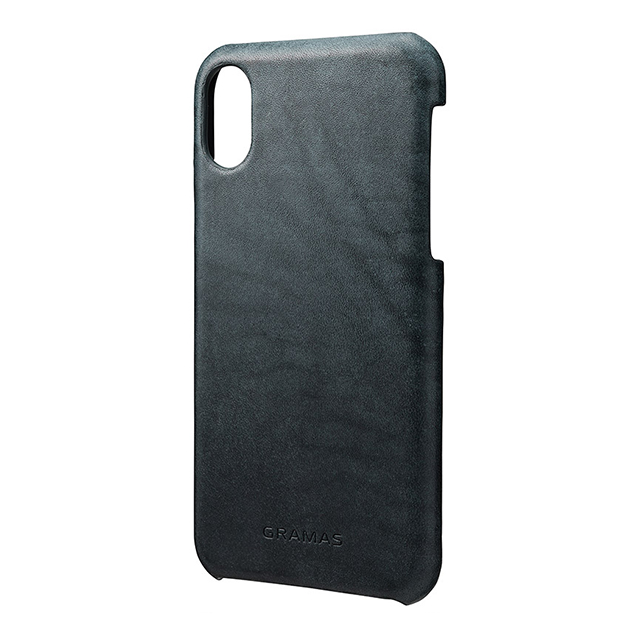 【iPhoneXS/X ケース】”TOIANO” Shell Leather Case (Dark Navy)サブ画像