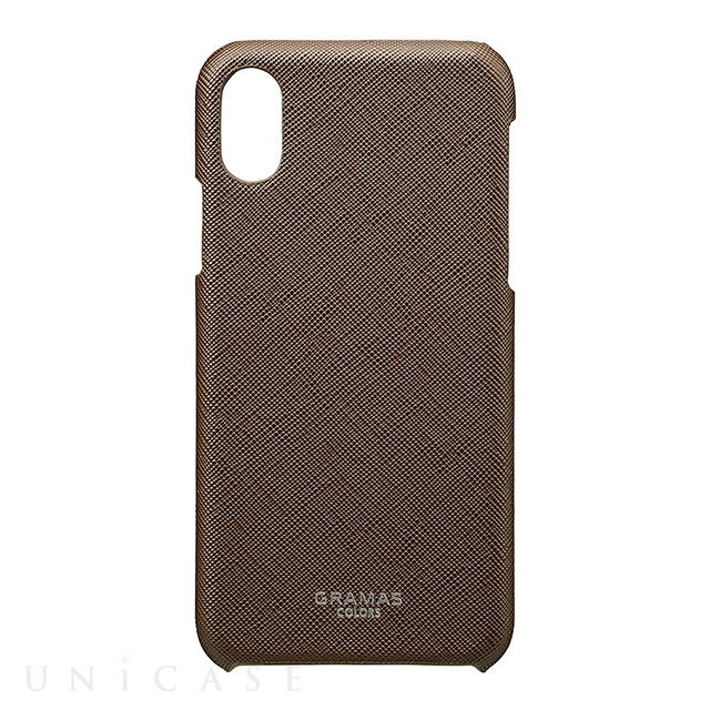 【iPhoneXS/X ケース】“EURO Passione” Shell PU Leather Case (Brown)