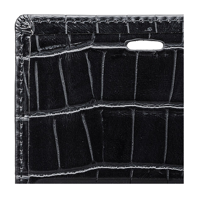 【iPhoneXS/X ケース】“EURO Passione Croco” Book PU Leather Case (Navy)サブ画像