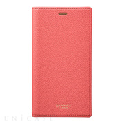 【iPhoneXS/X ケース】”Colo” Book PU Leather Case (Coral Pink)