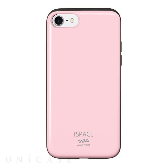 【iPhone8/7 ケース】iSPACE デザインケース (Color ペールピンク)
