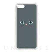 【iPhoneSE(第3/2世代)/8/7 ケース】HYBRID CASE for iPhoneSE(第2世代)/8/7 (Gray Cat)