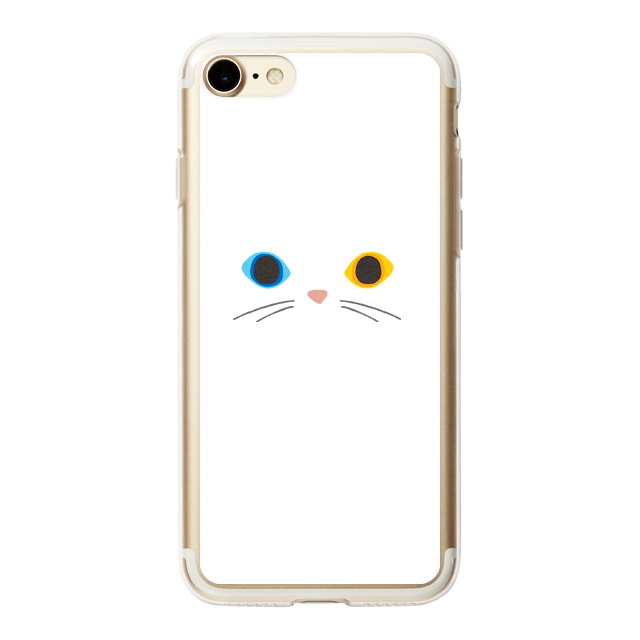 【iPhoneSE(第3/2世代)/8/7 ケース】HYBRID CASE for iPhoneSE(第2世代)/8/7 (Odd Eye Cat)サブ画像