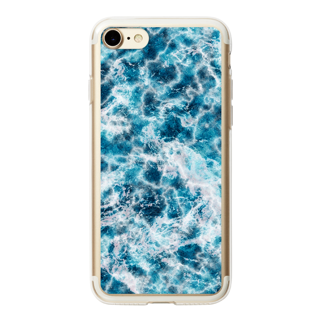 【iPhoneSE(第3/2世代)/8/7 ケース】HYBRID CASE for iPhoneSE(第2世代)/8/7 (Ocean Marble Stone)サブ画像