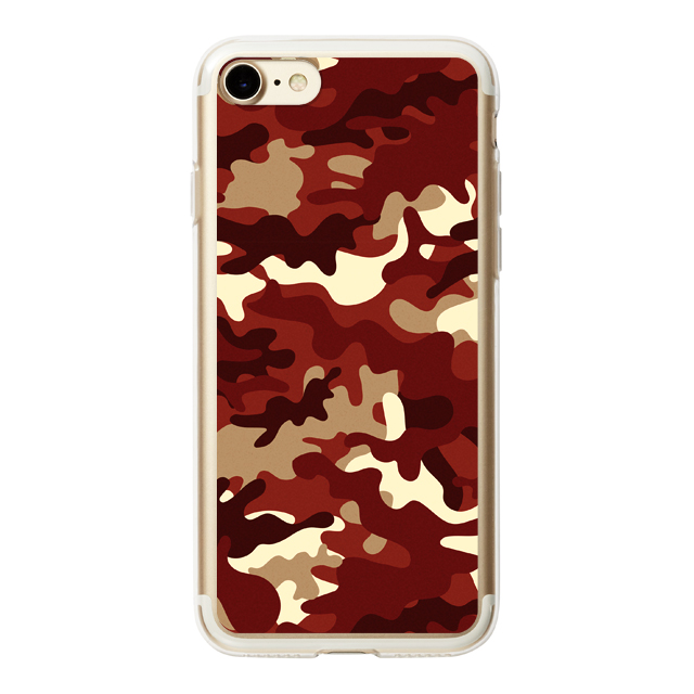 【iPhoneSE(第3/2世代)/8/7 ケース】HYBRID CASE for iPhoneSE(第2世代)/8/7 (Red Camo)サブ画像