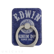 スマホリング EDWIN (LOGO BUTTON/BLUE)