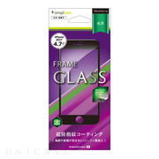 【iPhone8/7 フィルム】フレームガラス (ブラック)