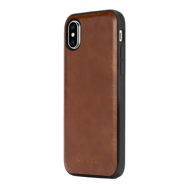【iPhoneXS/X ケース】CO-MOLDED INLAY (Brown Leather)サブ画像