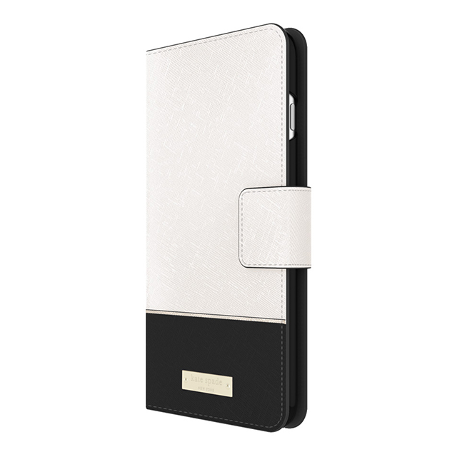 【iPhone8 Plus/7 Plus ケース】Color-Block Folio Case (Cement/Gold/Black/Gold Flange)サブ画像