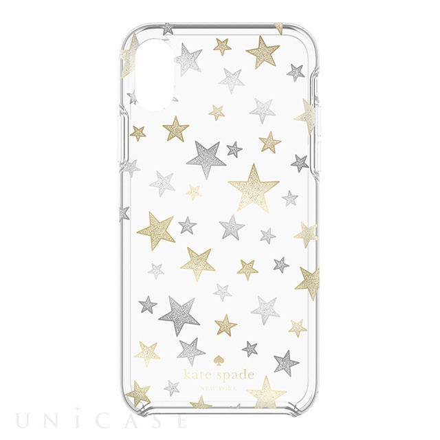 【iPhoneXS/X ケース】Protective Hardshell Case (Stars Clear/Gold/Silver)
