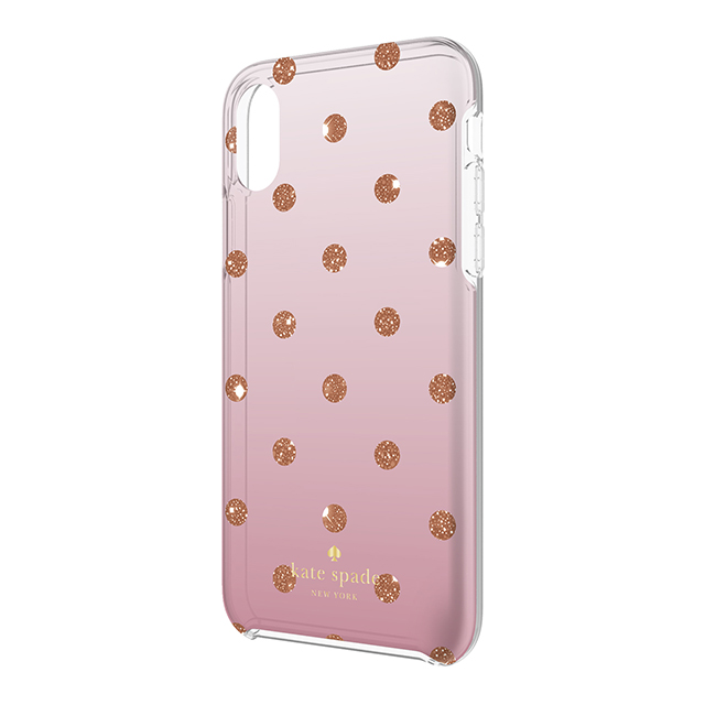 【iPhoneXS/X ケース】Protective Hardshell Case (Glitter Dot Foxglove Ombre/Rose Gold Foil/Rose Gold Giltter)サブ画像