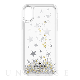 【iPhoneX ケース】Liquid Glitter Case (Stars Silver Foil/Gold Foil/Star Confetti Gittler)