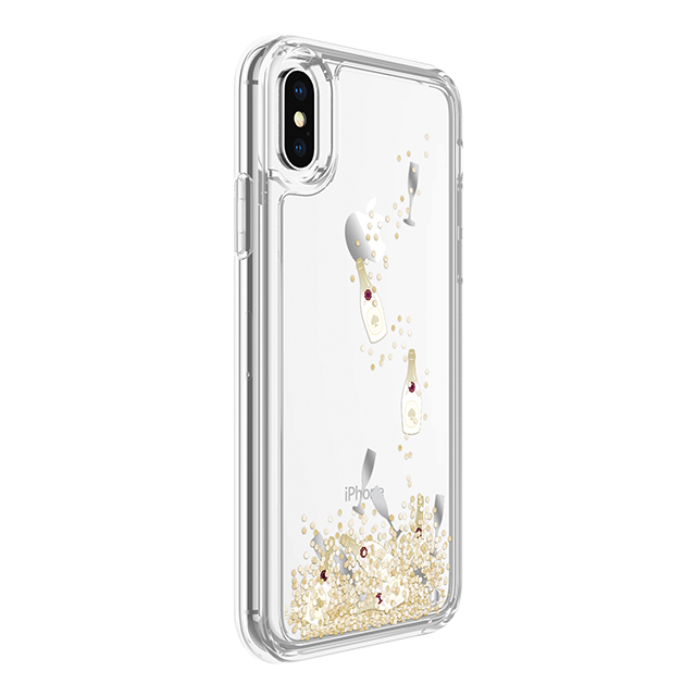 【iPhoneXS/X ケース】Liquid Glitter Case (Champagne Bollte and Glass Confetti Gittler)サブ画像