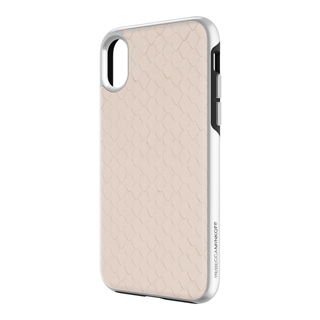 【iPhoneXS/X ケース】Luxe Double Up Case (Snakeskin Inlay Nude Snake)サブ画像