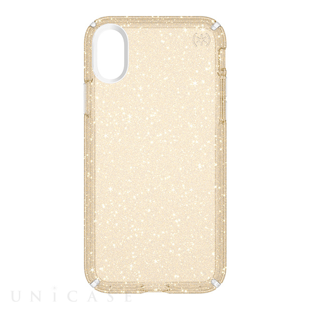 【iPhoneXS/X ケース】Presidio Clear ＋ Glitter (Clear With Gold)