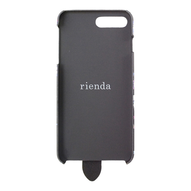 【iPhone8 Plus/7 Plus ケース】rienda ベルト付き ブラーフラワー(ブラック)サブ画像