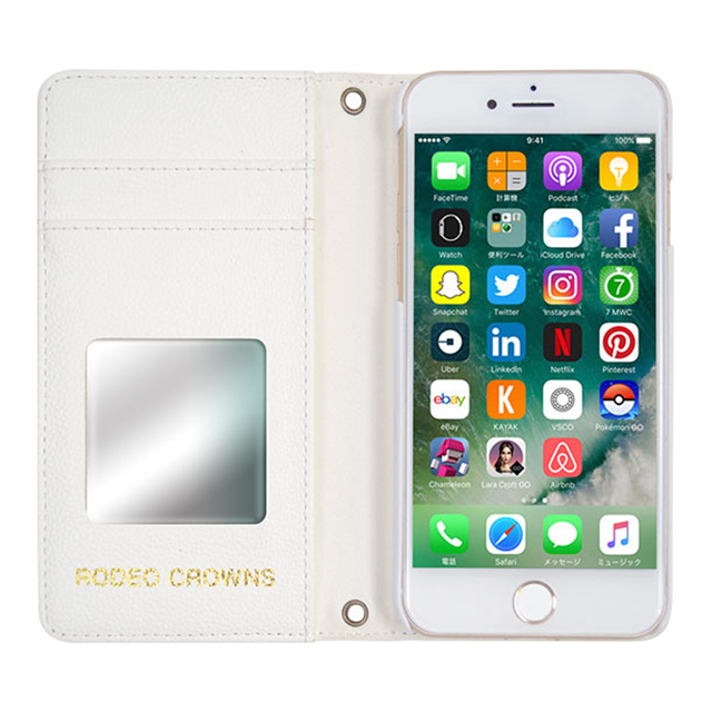 【iPhoneSE(第3/2世代)/8/7/6s/6 ケース】RODEO CROWNS スタースタッズ(ホワイト)サブ画像