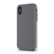【iPhoneXS/X ケース】INFINITY (Charcoal Gray/Silver)
