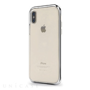 【iPhoneXS/X ケース】INFINITY CLEAR CASE (Silver)