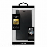 【iPhone8 Plus/7 Plus ケース】薄型PUレザーフラップケース「PRIME」 ブラック