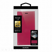 【iPhone8 Plus/7 Plus ケース】薄型PUレザーフラップケース「PRIME」 ピンク