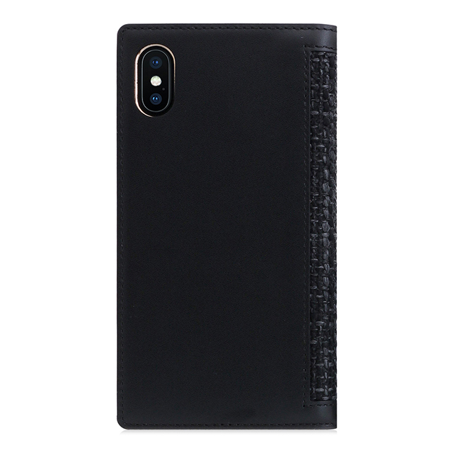 【iPhoneXS/X ケース】Edition Calf Skin Leather Diary (ブラック)サブ画像