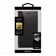 【iPhoneXS/X ケース】薄型PUレザーフラップケース「PRIME」 ブラック